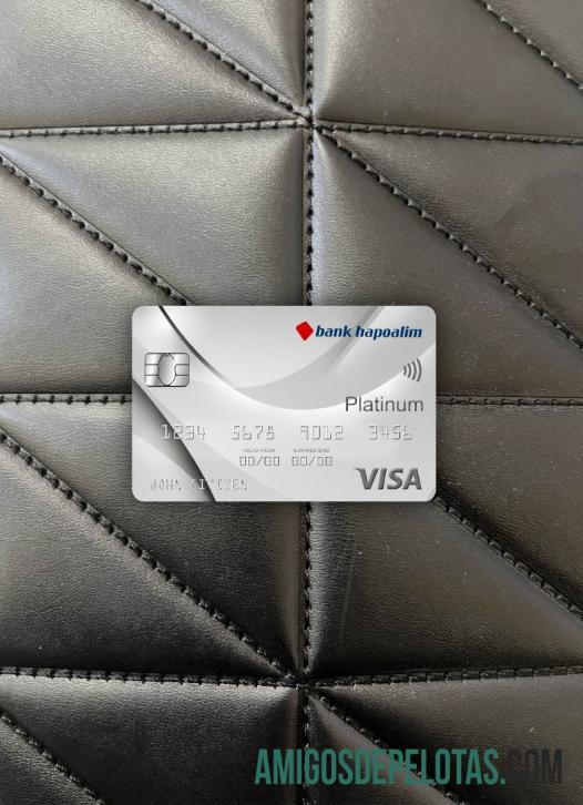 Israel Bank Hapoalim Bank Visa Platinum Cartão Photolook Frente modelo